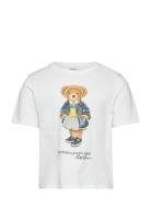 Polo Bear Cotton Jersey Boxy Tee Tops T-shirts Short-sleeved White Ral...