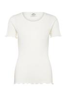 Pointella Trixy Tee Tops T-shirts & Tops Short-sleeved White Mads Nørg...