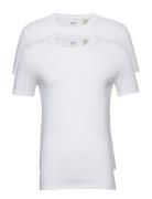 Slim 2Pk Crewneck 1 Twopack Te Tops T-shirts Short-sleeved White Levi'...