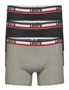 Levis Men Sprtswr Logo Boxer Brief 3P Bokserit Black Levi's®