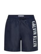 Medium Drawstring Uimashortsit Navy Calvin Klein