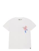 T-Shirt Flower Artwork Tops T-shirts Short-sleeved White Daily 7