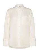 Kiara Fluid Shirt Tops Shirts Long-sleeved Cream Twist & Tango