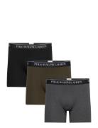 Stretch Cotton Boxer Brief 3-Pack Bokserit Black Polo Ralph Lauren