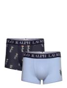 Stretch Cotton Trunk 2-Pack Bokserit Navy Polo Ralph Lauren