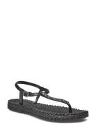 Flip Flop With Rhinest S Matalapohjaiset Sandaalit Black Ilse Jacobsen