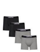 Levis Men Solid Basic Boxer Brief Org Co 4P Ecom Bokserit Black Levi's...