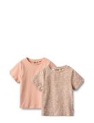 2 T-Shirt S/S Manna Tops T-shirts Short-sleeved  Wheat