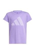 Jg Bl Win Tee Sport T-shirts Short-sleeved Purple Adidas Sportswear