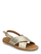 Sandals - Flat - Open Toe - Op Matalapohjaiset Sandaalit Gold ANGULUS