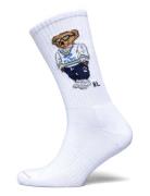 Polo Bear Cotton-Blend Crew Socks Underwear Socks Regular Socks White ...