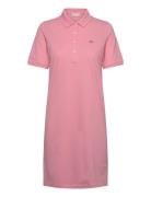 Shield Ss Pique Polo Dress Lyhyt Mekko Pink GANT
