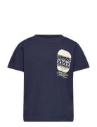 Tnneely S_S Tee Tops T-shirts Short-sleeved Navy The New