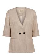 Mmcarli Inah Blazer Blazers Single Breasted Blazers Beige MOS MOSH