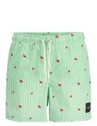 Jpstmaui Jjswim Mini Stripe Akm Jnr Uimashortsit Green Jack & J S