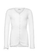 Rkbalta Ls Regular Lace Cardigan Tops T-shirts Long-sleeved T-shirts W...