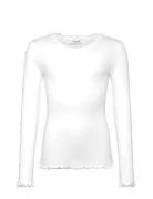 Rkbalta Ls Regular Lace T-Shirt Tops T-shirts Long-sleeved T-shirts Wh...