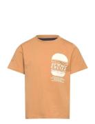 Tnneely S_S Tee Tops T-shirts Short-sleeved Beige The New