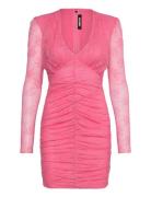 Lace Mini Ls Dress Lyhyt Mekko Pink ROTATE Birger Christensen