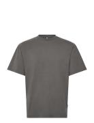 Gp Heavy Tee - Acid Grey Tops T-shirts Short-sleeved Grey Garment Proj...