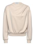 Msvendea Sweat Tops Sweat-shirts & Hoodies Sweat-shirts Beige Minus