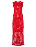 Yasfloree Sl Long Dress S. - Show Maksimekko Juhlamekko Red YAS