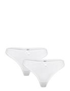 Pointelle Thong 2-Pack Stringit Alusvaatteet White Weekday