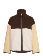 Loose Fleece Zip Jacket Takki Multi/patterned Monki