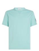 Badge Regular Tee Tops T-shirts Short-sleeved Blue Calvin Klein Jeans