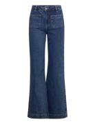 Front Pocket Flare Jeans Bottoms Jeans Flares Blue Gina Tricot