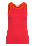 Surrea Piirto Unikko Placement Tops T-shirts & Tops Sleeveless Red Mar...