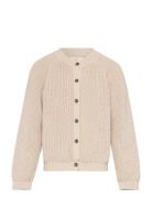 Knitted Classic Rib Cardigan Tops Knitwear Cardigans Beige Copenhagen ...