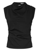 Cobi Tops Blouses Sleeveless Black Reiss