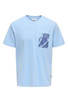 Onsperry Life Reg Leaf Ss Pockettee Noos Tops T-shirts Short-sleeved B...