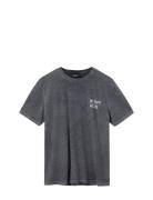 Kap Dan Tee Print Tops T-shirts Short-sleeved Grey H2O