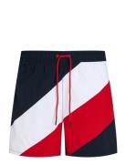 Medium Drawstring Diag Uimashortsit Navy Tommy Hilfiger