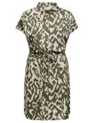 Cardiega Life Ss Shirt Dress Wvn Noos Polvipituinen Mekko Green ONLY C...