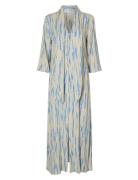 Slfbaela 3/4 Aop Ankle Dress B Polvipituinen Mekko Blue Selected Femme