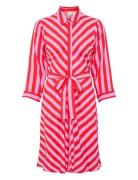 Yassavanna 3/4 Short Shirt Dress S. Noos Polvipituinen Mekko Pink YAS