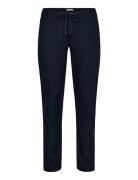 Bs Ervis Regular Fit Chinos Bottoms Trousers Chinos Navy Bruun & Steng...