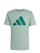 Tr-Es Fr Logo T Sport T-shirts Short-sleeved Green Adidas Performance