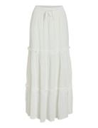 Vimesa Hw Maxi Skirt - Noos Pitkä Hame Cream Vila