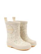 Gumboots? Aop Shoes Rubberboots High Rubberboots Cream Pom Pom