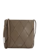 Ck Woven Square Crossbody Bags Crossbody Bags Khaki Green Calvin Klein