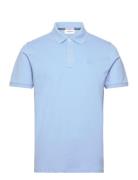 Polo Tee S/S Tops Polos Short-sleeved Blue Lindbergh