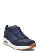 Mens Street Uno Stacre Matalavartiset Sneakerit Tennarit Navy Skechers