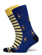 Polo Bear Trouser Sock 2-Pack Sukat Blue Polo Ralph Lauren