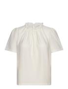 Jovitasz Blouse Tops Blouses Short-sleeved White Saint Tropez