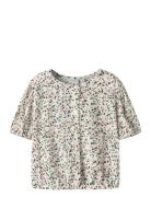 Nmfvelma Ss Short Top Tops T-shirts Short-sleeved Cream Name It