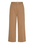 Chino Wide-Leg Pant Bottoms Trousers Wide Leg Brown Polo Ralph Lauren